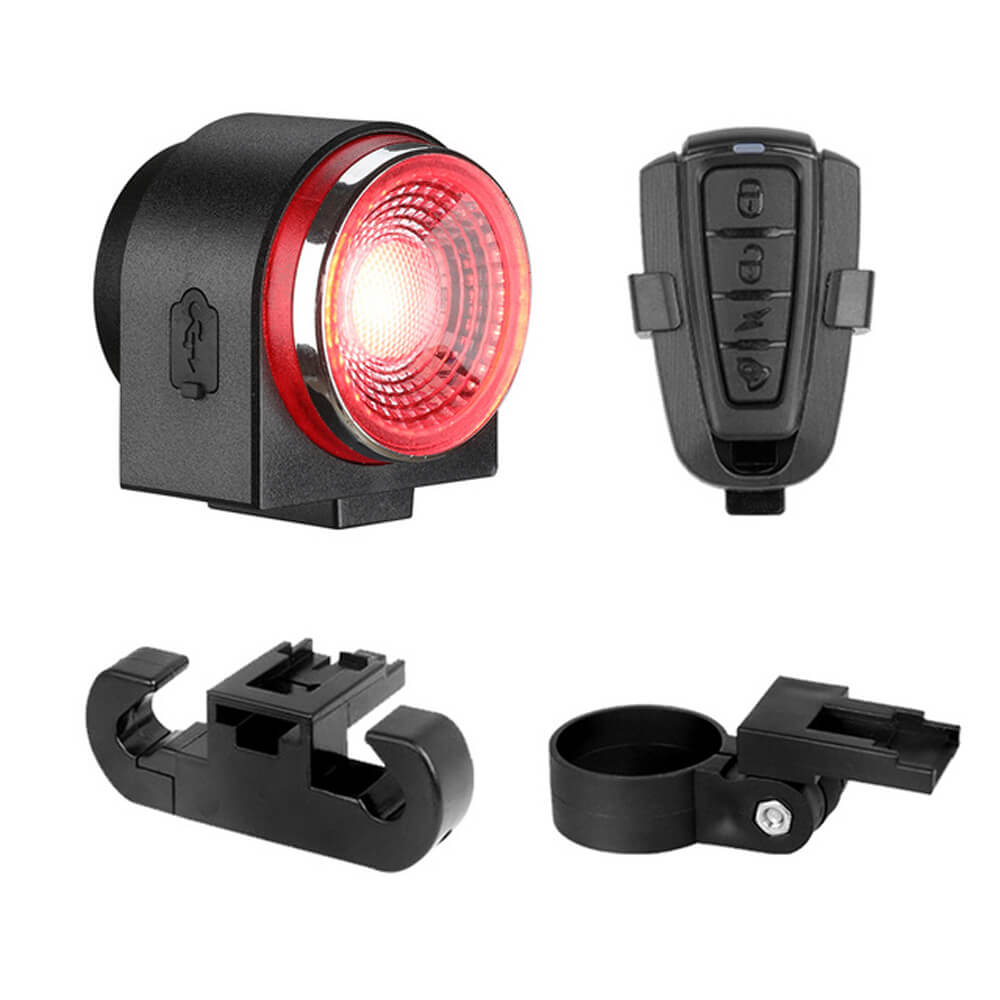 Wsdcam 2 in 1 Anti-Theft Bike Alarm with Smart Bike Tail Light