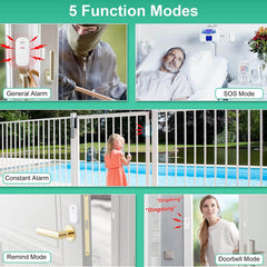 Wsdcam 130dB Wireless Door Alarm