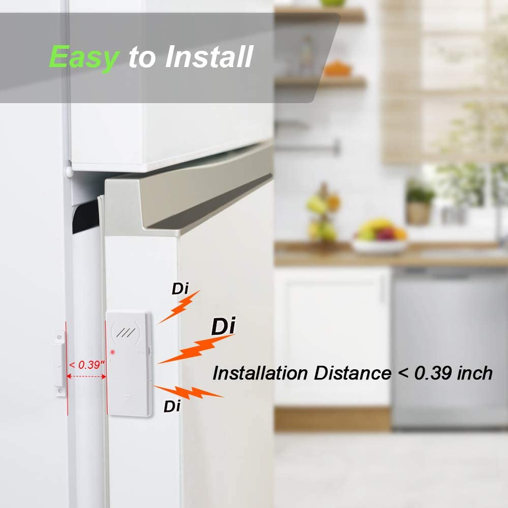 Wsdcam Ultra-slim Refrigerator Alarm with Delay