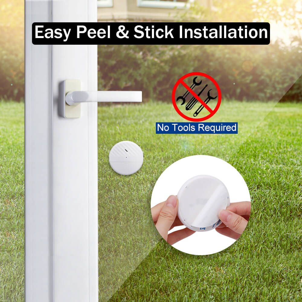 Wsdcam Ultra-Slim Window Vibration Sensor Alarm