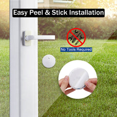 Wsdcam Ultra-Slim Window Vibration Sensor Alarm
