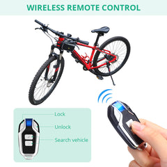 Wsdcam Bike Cable Lock Anti-Theft Vibration Alarm with Remote