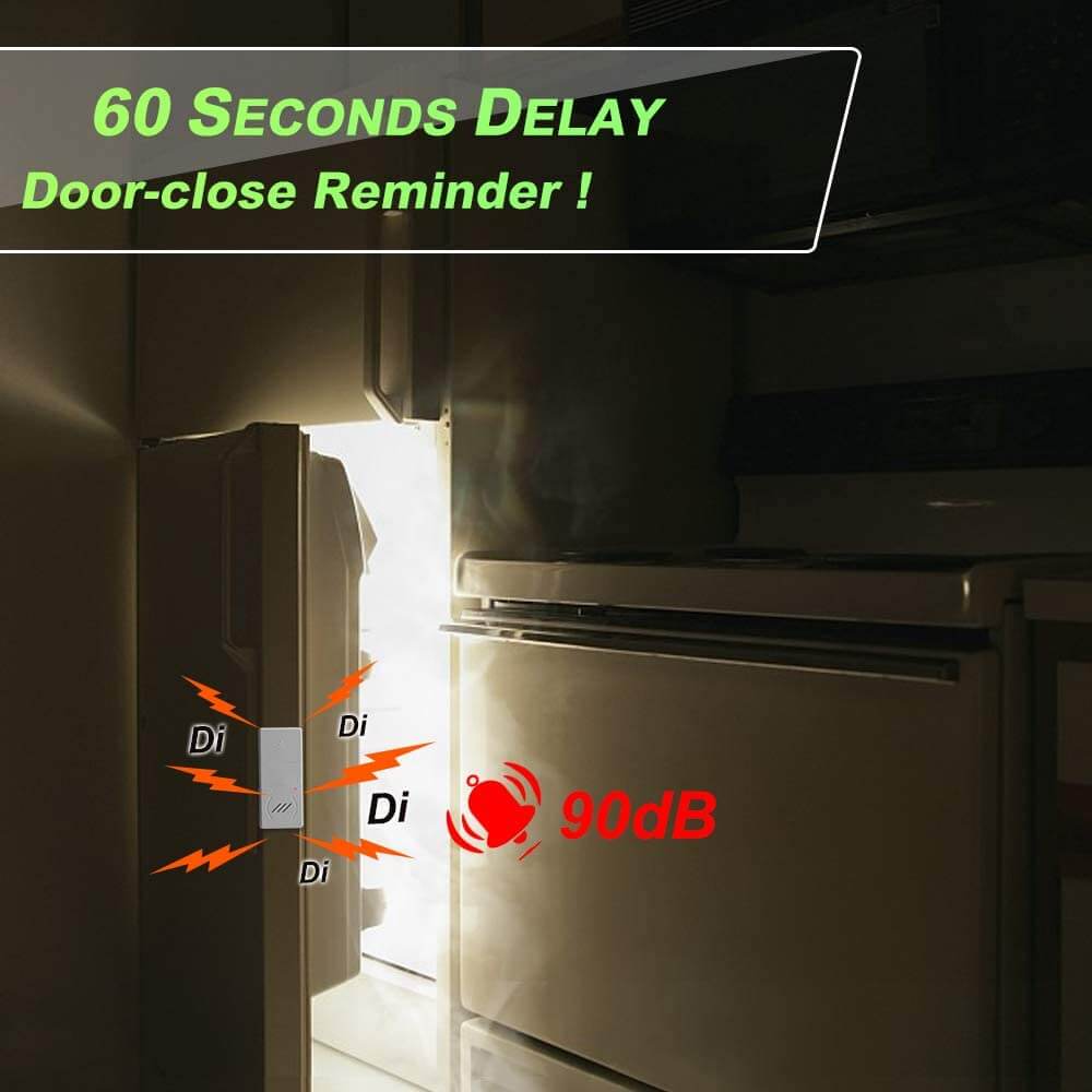 Wsdcam Ultra-slim Refrigerator Alarm with Delay