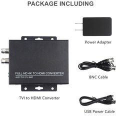 Wsdcam Full HD 4K CVBS/TVI/CVI/AHD to HDMI Converter