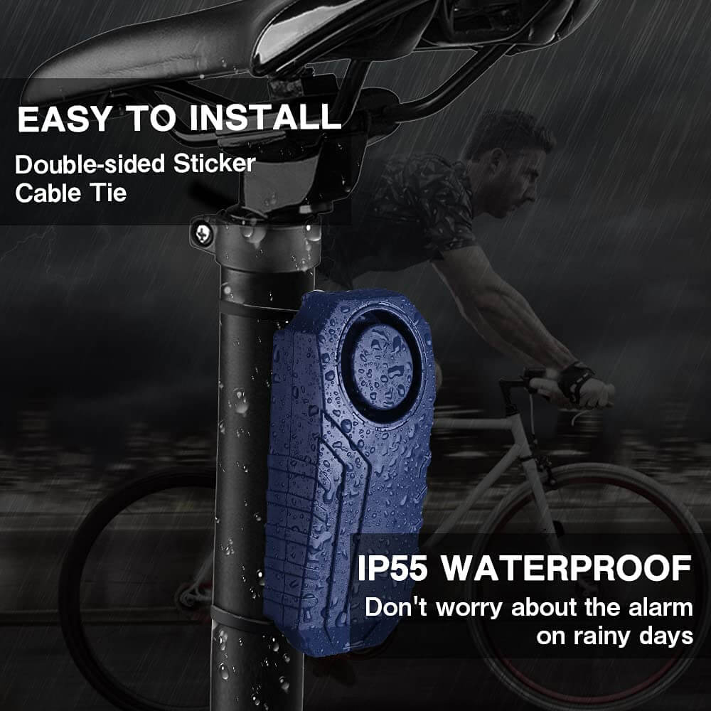 Bicycle Alarm, Wireless Anti-theft Alarm For Bicycle Motorcycle, 113db  Super Loud And Waterproof (remote Control)