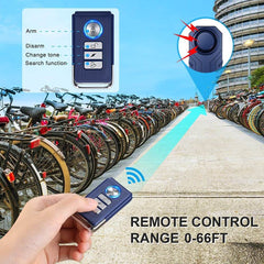 Wsdcam Wireless Anti-Theft Bicycle Motorcycle Alarm Blue