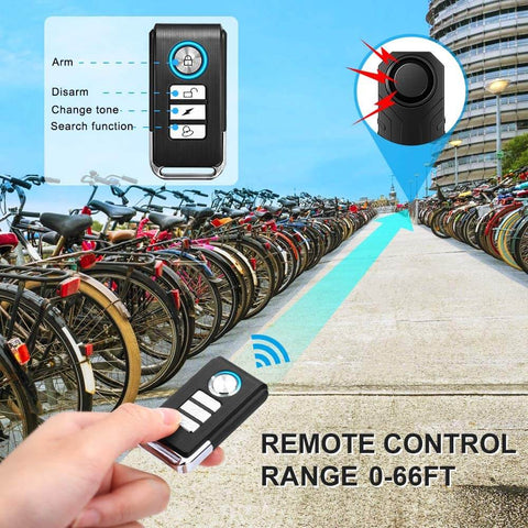 Image of Wsdcam Bike Alarm Horn with Remote Loud 113dB