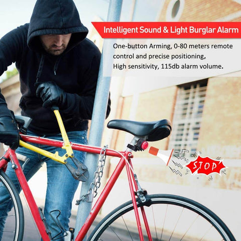 Image of Wsdcam 2 in 1 Anti-Theft Bike Alarm with Smart Bike Tail Light