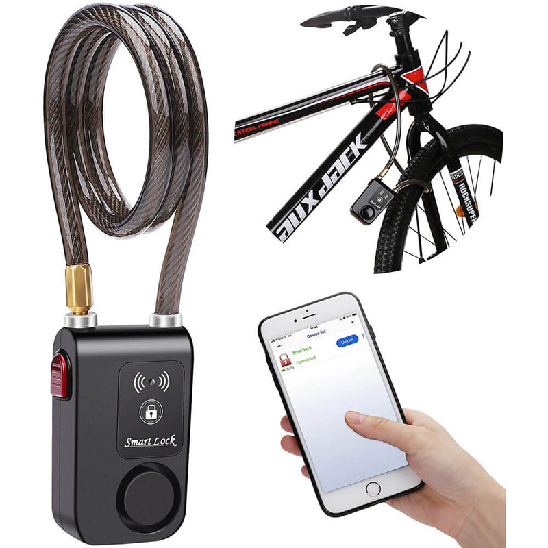 Wsdcam Bluetooth Bike Lock Alarm APP Control 110dB