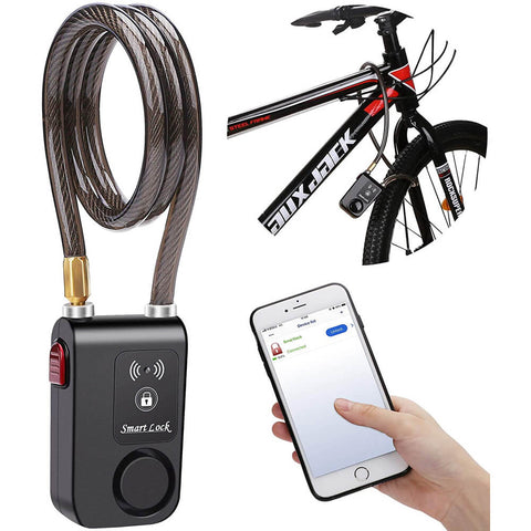 Image of Wsdcam Bluetooth Bike Lock Alarm APP Control 110dB