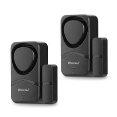 Wsdcam Small Wireless Door and Window Alarms Black